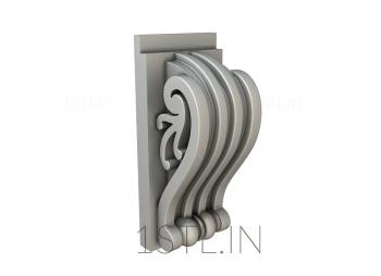 Corbels (KR_0592) 3D model for CNC machine